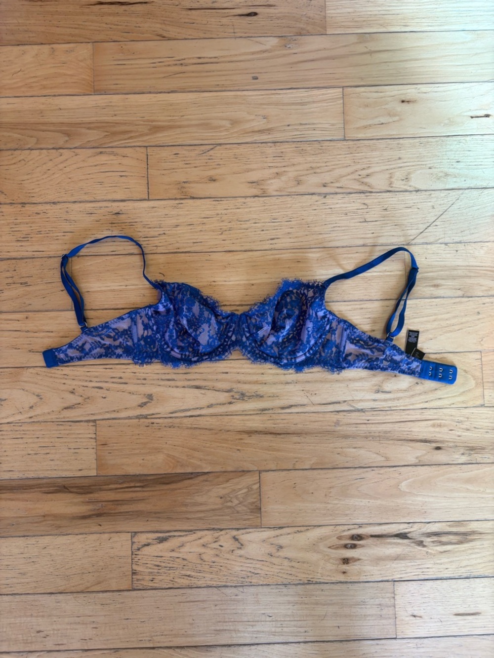 Victoria's Secret Royal Blue Lace Underwire Bra